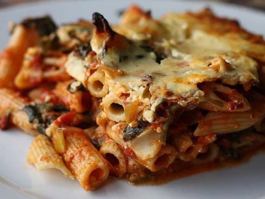 pasta in the oven